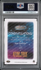 2017 Women Of Star Trek 50th Anniv Autograph Kim Darby Miri Limited Auto PSA 10
